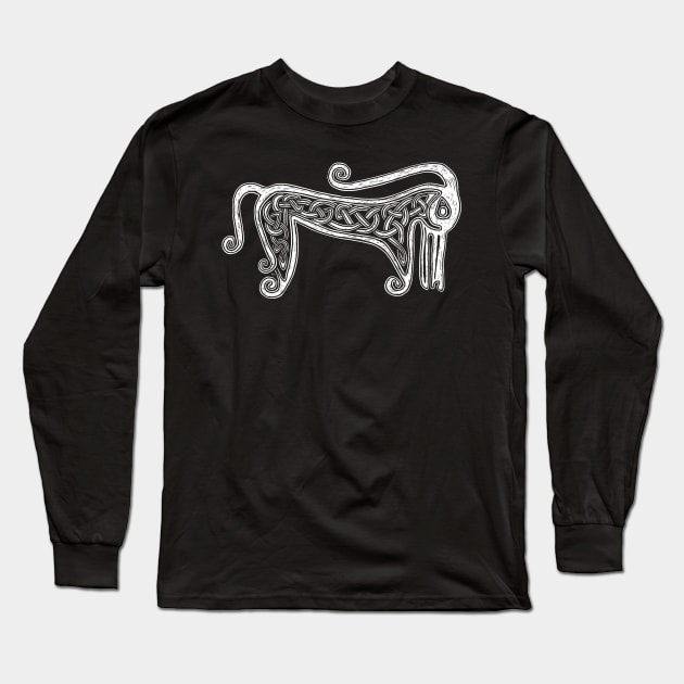 Pictish Symbol Pictish Beast Long Sleeve T-Shirt by LaForma